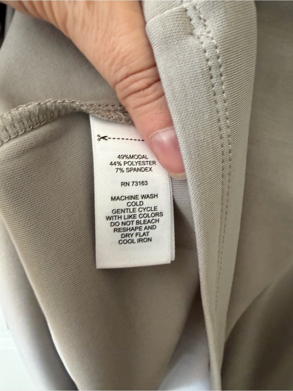 Cable & Gauge Light Gray Knot-Detail Mini Dress - Picture 3 of 4